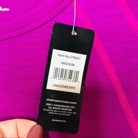 CHAMPION Lingonberry Active Long Sleeve Shirt - Picture 4 of 7